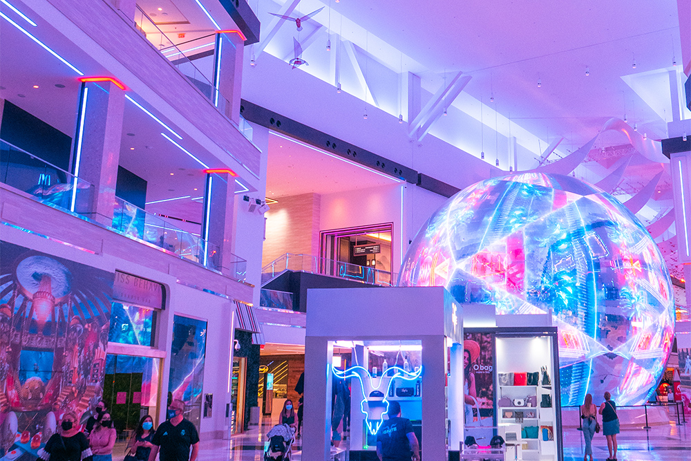 Dynamic Color Changing Technology at Resorts World Las Vegas