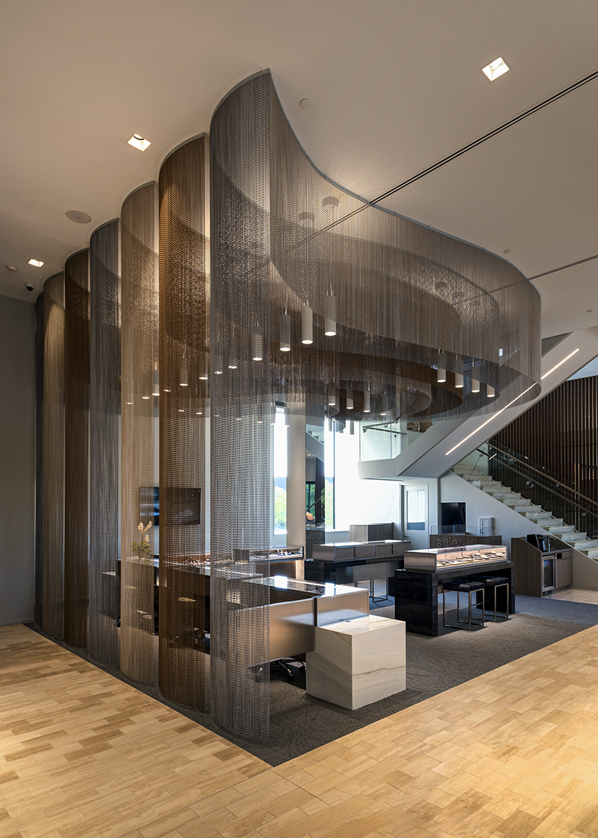 BC Clark Jewelers retail space with layered architectural lighting