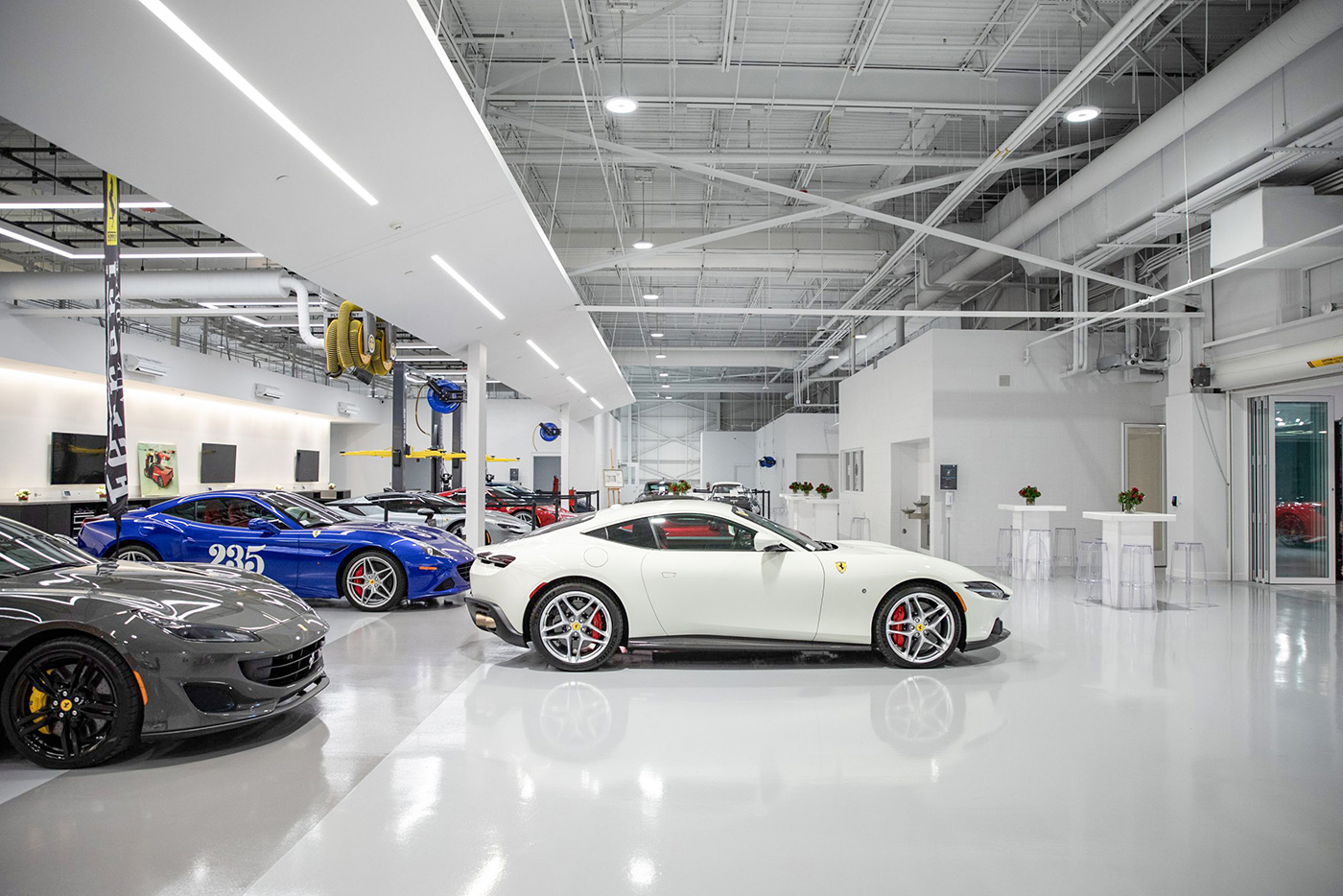 Whiz 2.0 Bi-directional lighting installation at Hagerty Garage