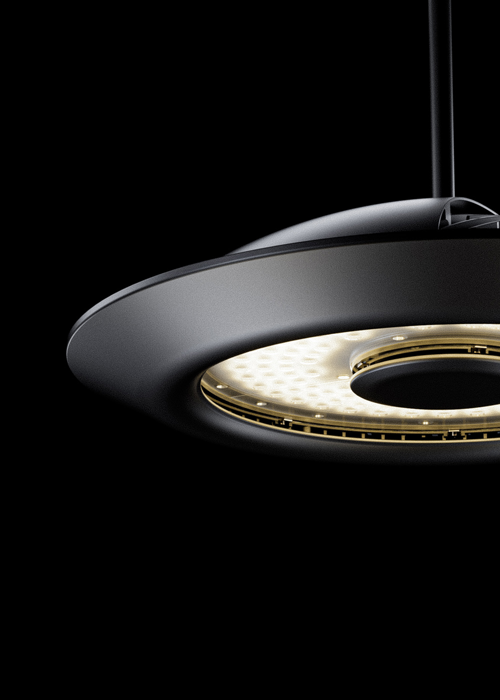 Close-up of Whiz 2.0 Bi-directional indirect light engine