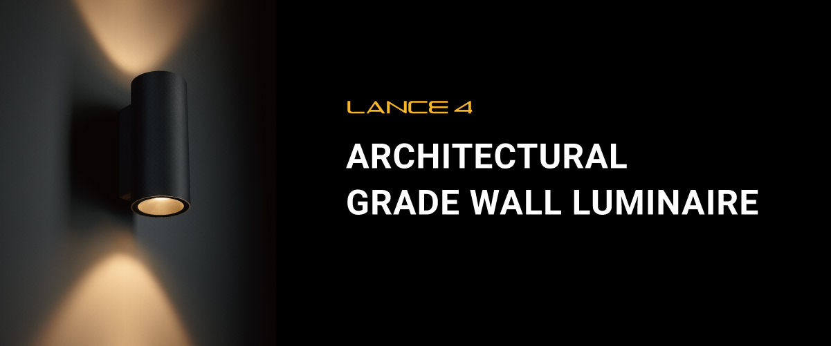 LANCE 4 Architectural Grade Wall Luminaire from Meteor Lighting