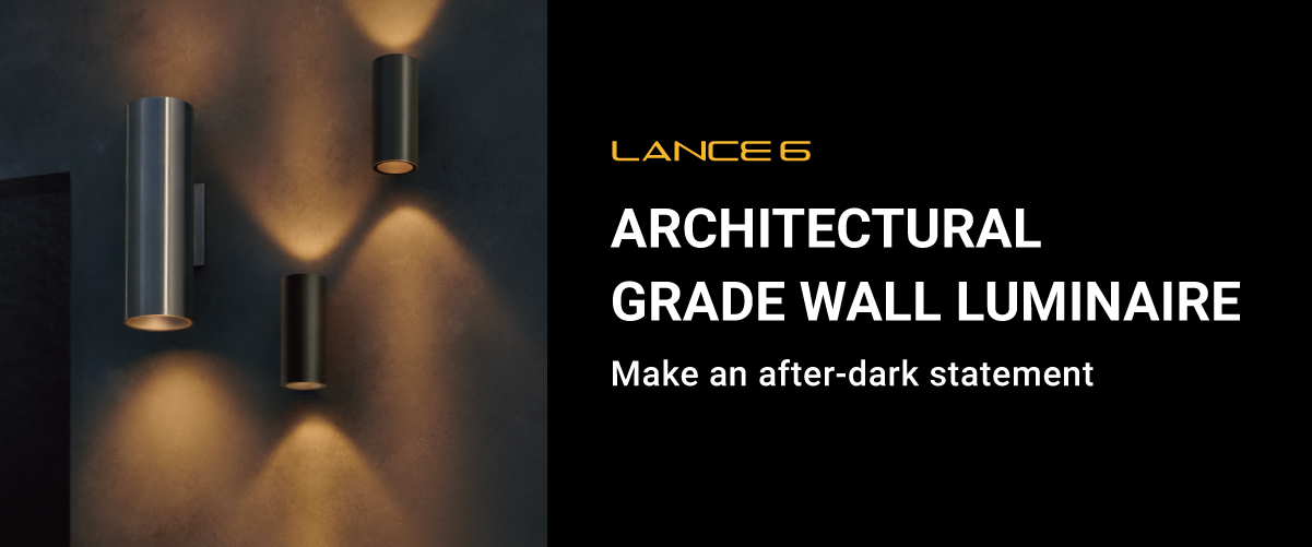 LANCE 6 Color Changing Outdoor Wall Luminaire from Meteor Lighting